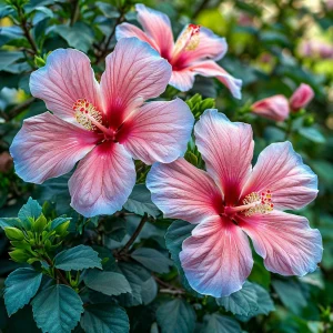 Гибискус садовый Тропикал Сан купить по цене от 293р. в интернет-магазине «Посадика» с доставкой почтой в в Нижний Ломове и по всей России – [изображение №1].